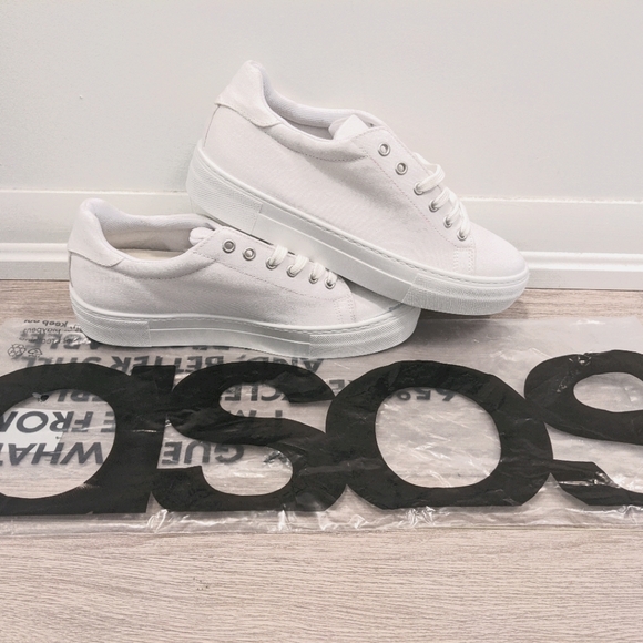 ASOS Shoes - ASOS chunky white canvas sneakers